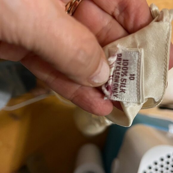 Vintage PIA RUCCI Silk and Embroidered Blouse Size 10 - Picture 6 of 7